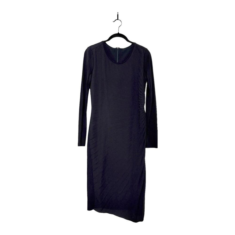 Max Mara Pleated Dress in Black Size 42